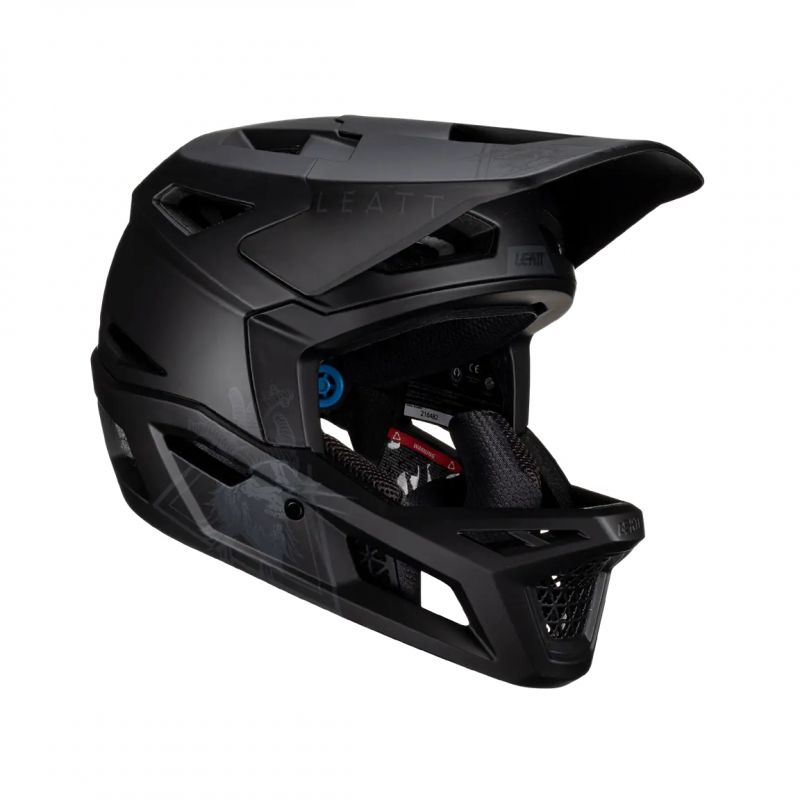 Leatt Kask Rowerowy Mtb Gravity 4.0 V23 Helmet Stealth Kolor Czarny Rozmiar S (55-56 Cm)