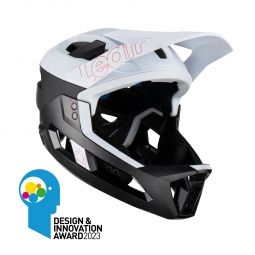 Leatt Kask Rowerowy Mtb Enduro 3.0 (Wypinana Szczęka/Kask 3W1) V23 White Kolor Biały/Czarny Rozmiar L (59-63 Cm)