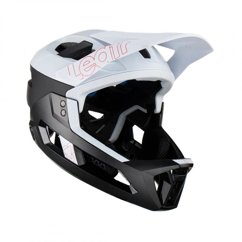 Leatt Kask Rowerowy Mtb Enduro 3.0 (Wypinana Szczęka/Kask 3W1) V23 White Kolor Biały/Czarny Rozmiar L (59-63 Cm)