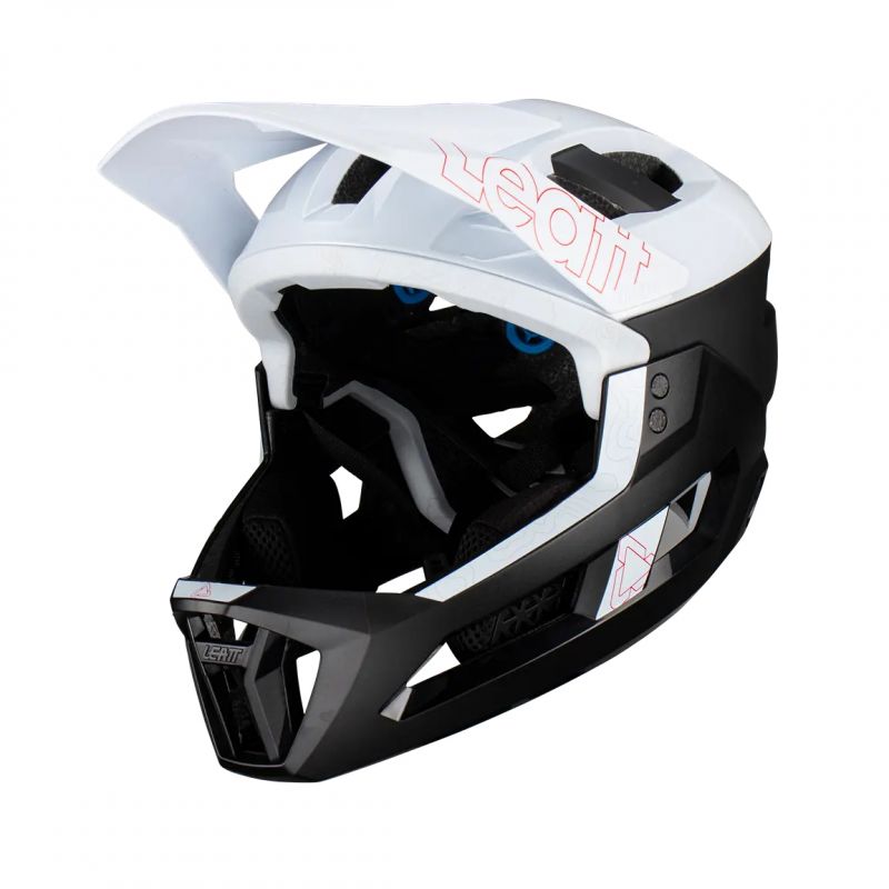 Leatt Kask Rowerowy Mtb Enduro 3.0 (Wypinana Szczęka/Kask 3W1) V23 White Kolor Biały/Czarny Rozmiar L (59-63 Cm)