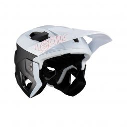 Leatt Kask Rowerowy Mtb Enduro 3.0 (Wypinana Szczęka/Kask 3W1) V23 White Kolor Biały/Czarny Rozmiar L (59-63 Cm)