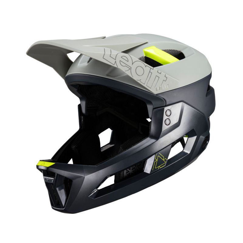 Leatt Kask Rowerowy Mtb Enduro 3.0 (Wypinana Szczęka/Kask 3W1) V24 Granite Kolor Czarny/Szary Rozmiar L (59-63 Cm)