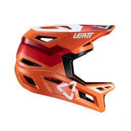 Leatt Kask Rowerowy Mtb Gravity 4.0 V24 Helmet Flame Kolor Pomarańczowy/Bordowy/Biały Rozmiar M (57-58 Cm)