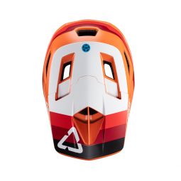 Leatt Kask Rowerowy Mtb Gravity 4.0 V24 Helmet Flame Kolor Pomarańczowy/Bordowy/Biały Rozmiar M (57-58 Cm)