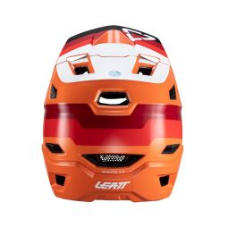 Leatt Kask Rowerowy Mtb Gravity 4.0 V24 Helmet Flame Kolor Pomarańczowy/Bordowy/Biały Rozmiar M (57-58 Cm)