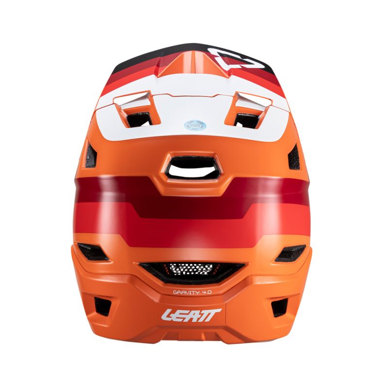 Leatt Kask Rowerowy Mtb Gravity 4.0 V24 Helmet Flame Kolor Pomarańczowy/Bordowy/Biały Rozmiar L (59-60 Cm)