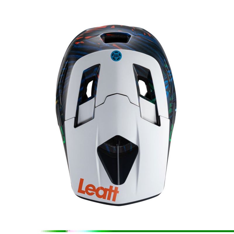 Leatt Kask Rowerowy Mtb Gravity 4.0 V24 Helmet Jungle Kolor Granatowy/Biały Rozmiar M (57-58 Cm)