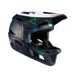 Leatt Kask Rowerowy Mtb Gravity 4.0 V24 Helmet Jungle Kolor Granatowy/Biały Rozmiar L (59-60 Cm)