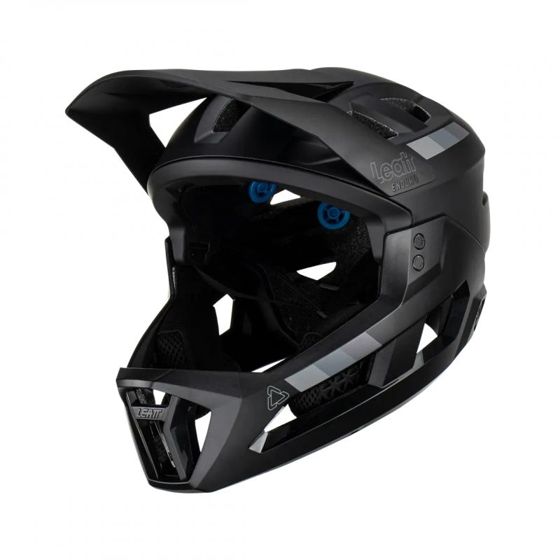 Leatt Kask Rowerowy Mtb Enduro 2.0 (Wypinana Szczęka) V23 Stealth Kolor Czarny Rozmiar S (51-55 Cm)