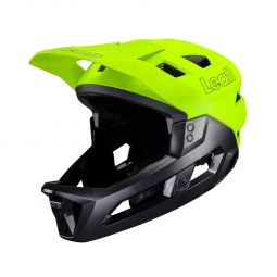 Leatt Kask Rowerowy Mtb Enduro 2.0 (Wypinana Szczęka) V24 Lime Kolor Czarny/Żółty Fluo Rozmiar L (59-63 Cm)