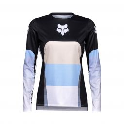 Koszulka Rowerowa Z Długim Rękawem Fox Lady Ranger Grid Black
