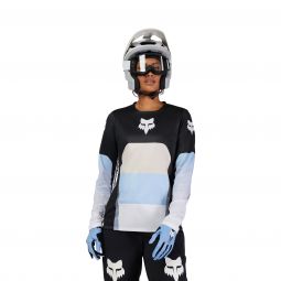 Koszulka Rowerowa Z Długim Rękawem Fox Lady Ranger Grid Black