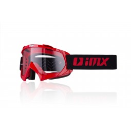 Gogle iMX Racing Mud Red z Szybą Clear (1 szyba w zestawie)