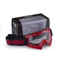 Gogle iMX Racing Mud Red z Szybą Clear (1 szyba w zestawie)