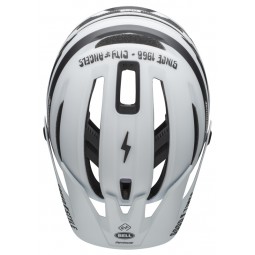 Kask mtb BELL SIXER INTEGRATED MIPS fasthouse stripes matte white black (NEW)