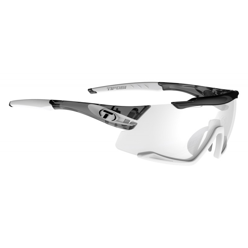 Okulary TIFOSI AETHON FOTOTEC crystal smoke/white (1szkło Light Night FOTOCHROM 75,9%-27,7% transmisja światła) (NEW)