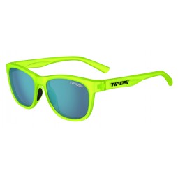 Okulary TIFOSI SWANK Satin Electric Green (1 szkło Smoke Bright Blue 11,2% transmisja światła) (NEW)