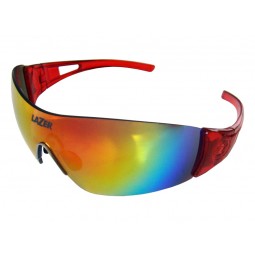 Okulary LAZER MAGNETO Crystal Red (Smoke-Black Red REVO, Yellow-Blue Mirror, Clear)
