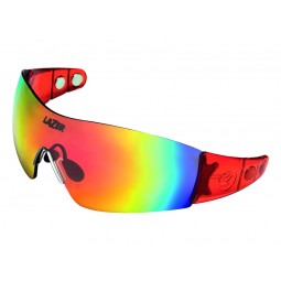 Okulary LAZER MAGNETO Crystal Red (Smoke-Black Red REVO, Yellow-Blue Mirror, Clear)