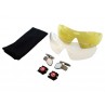 Okulary LAZER MAGNETO Crystal Smoke (Smoke-Silver Mirror, Yellow-Blue Mirror, Clear)