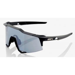 Okulary 100% SPEEDCRAFT Soft Tact Black - Smoke Lens (Szkła Czarne Smoke, przepuszczalność światła 12% + Szkła Przeźroczyste, pr