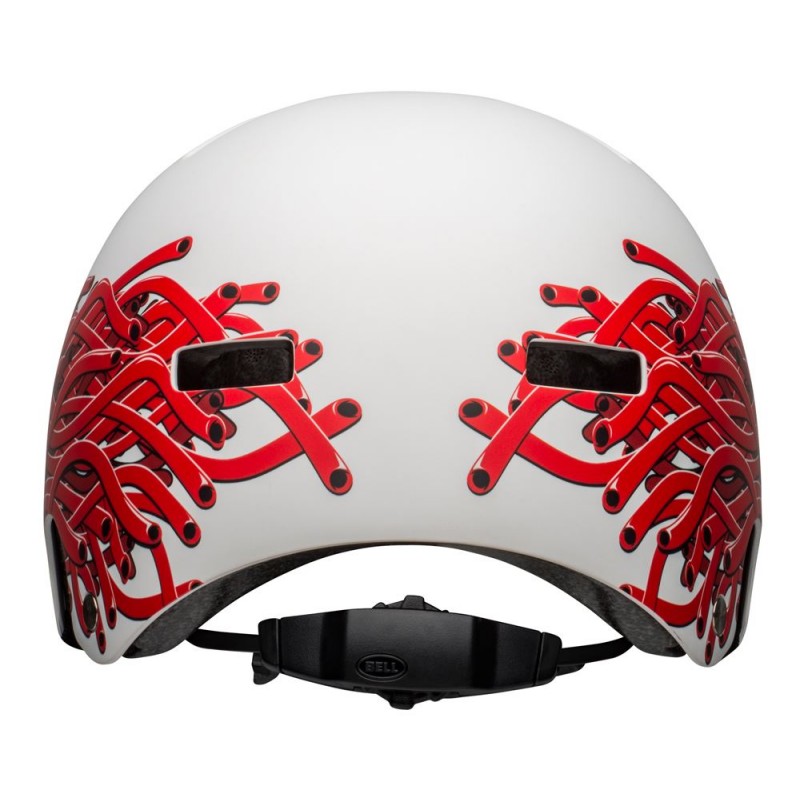 Kask juniorski BELL SPAN matte white eyes