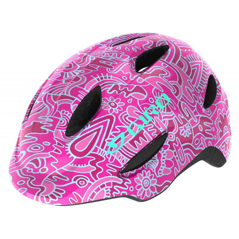 Kask dziecięcy GIRO SCAMP pink flower land