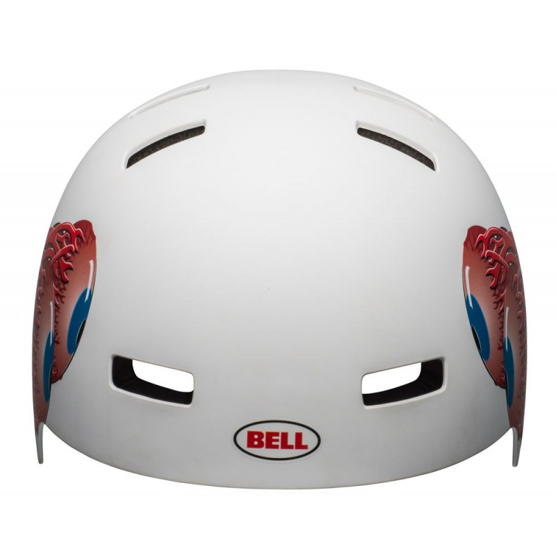 Kask bmx BELL LOCAL matte white eyes