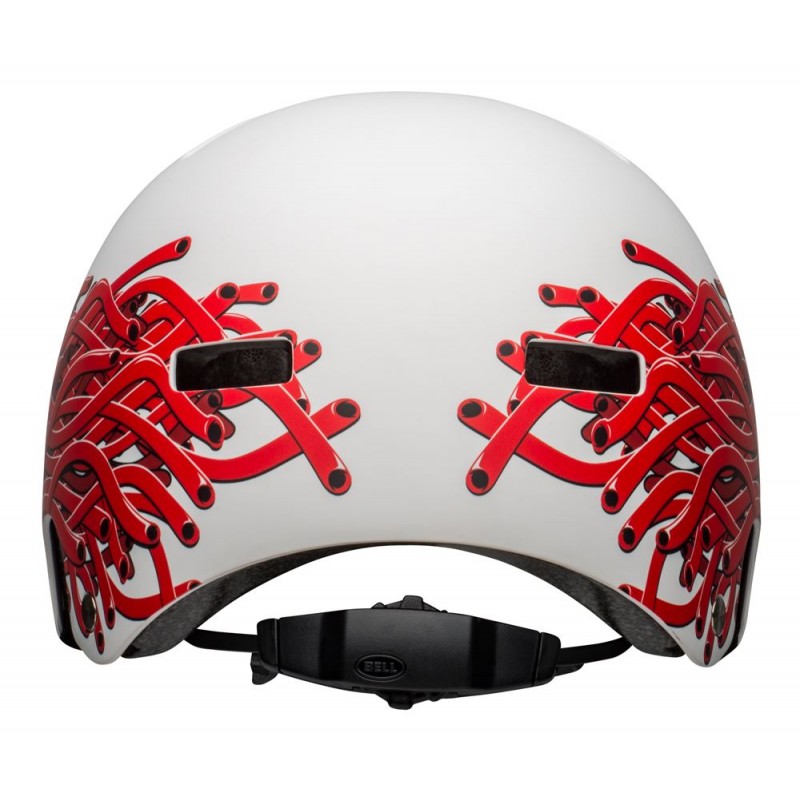 Kask bmx BELL LOCAL matte white eyes